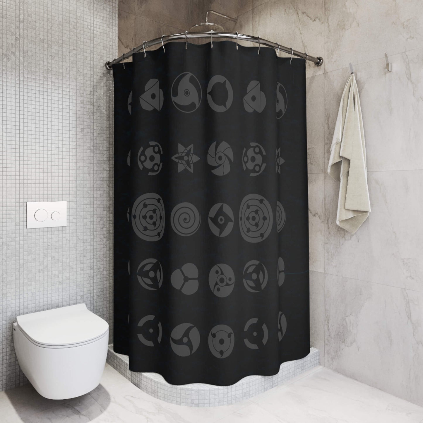 All Uchiha Eyes Naruto Shower Curtains