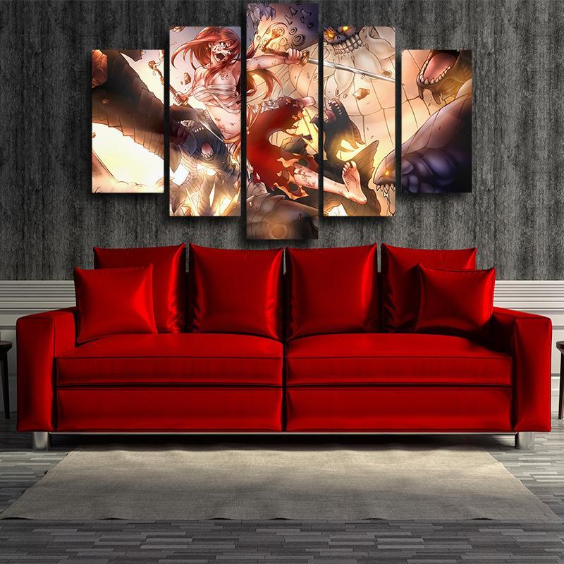 Erza Armor Fairy Tail Canvas 3D Printed