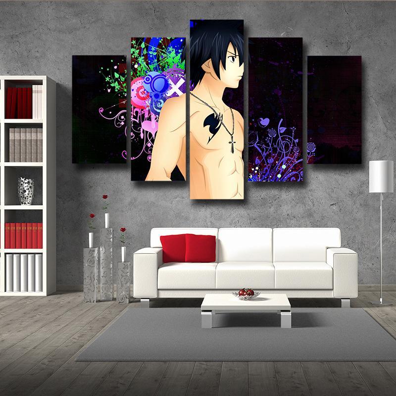 Gray Fullbuster Black Fairy Tail Canvas 3D Printed