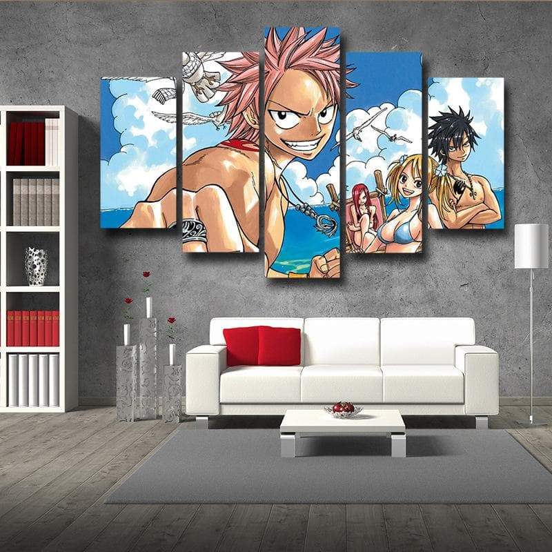 Guild at Beach Fairy Tail Canvas 3D Printed