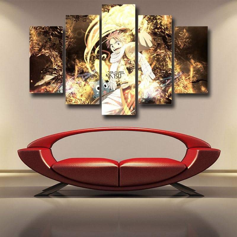 Fairy Tail Canvas 3D Printed Natsu & Happy