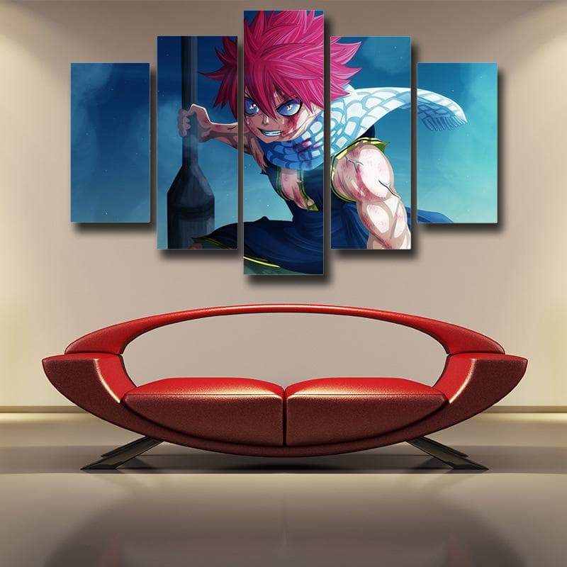 Fairy Tail Canvas 3D Printed Natsu Bleeding