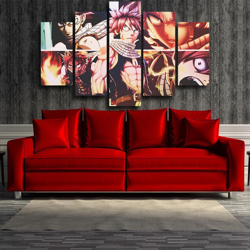 Fairy Tail 3D Printed Son Of Dragon Natsu Fairy Tail Canvas