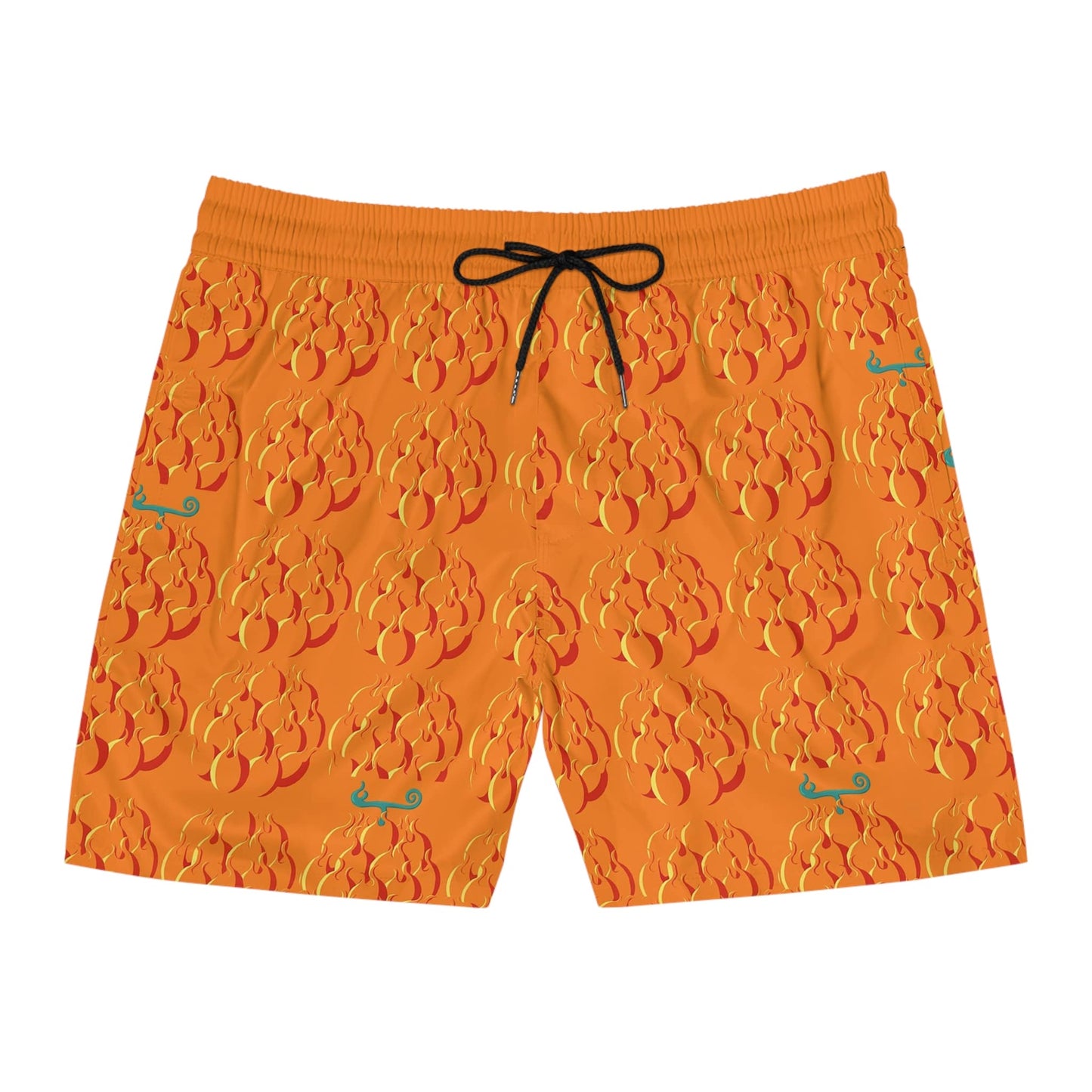 Fire Fist Ace Mera Mera Devil Fruit Pattern One piece Swim Shorts