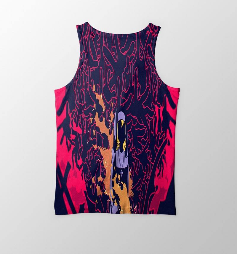 Fire Force 6 Iris Cool Abstract Art Fire Force Tank Top