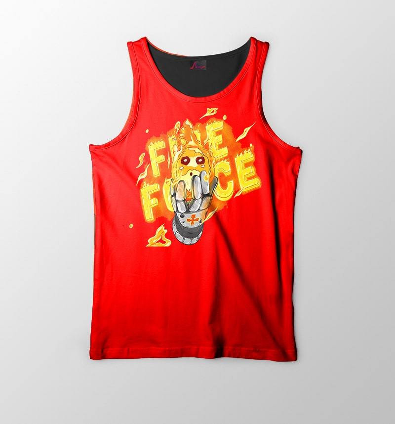 Fire Force Fire Owls Embossed Tank Top