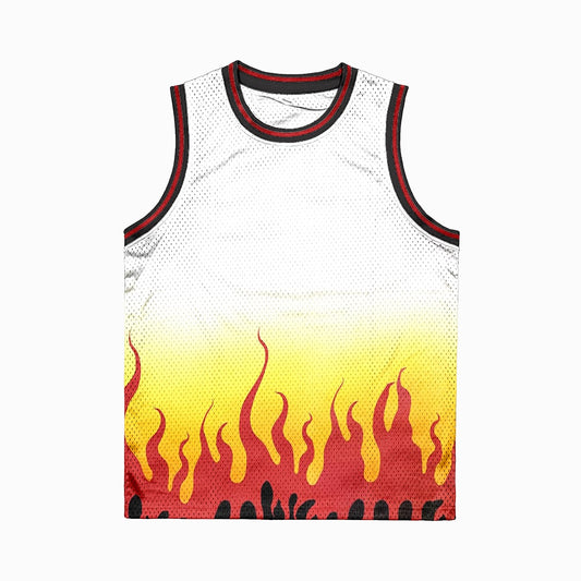 Flame Pillar Demon Slaying Corp Basketball Jersey