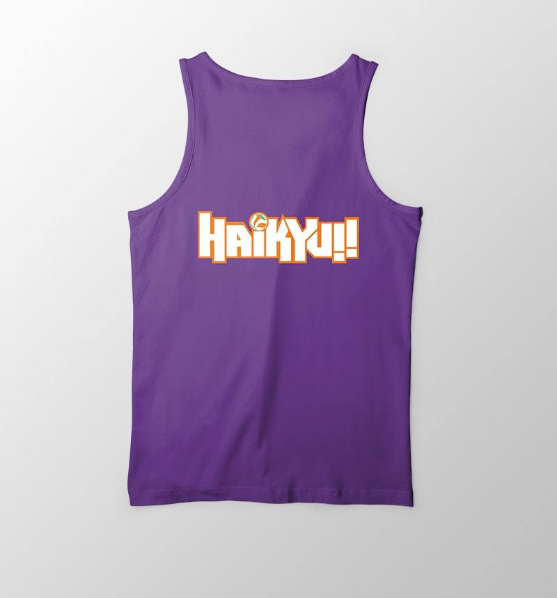Fly High To The Top Purple Brushed Haikyuu Tank Top