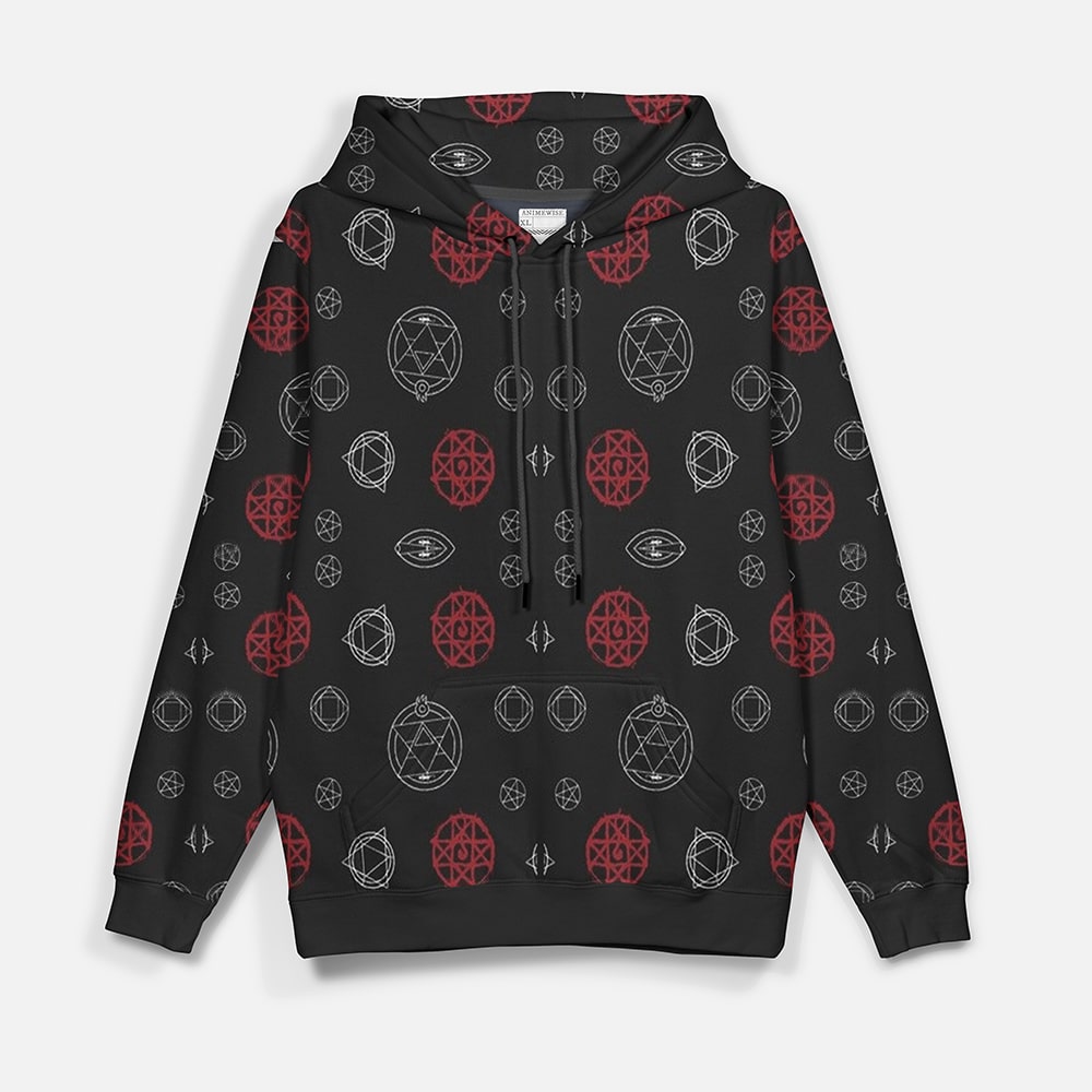 Fullmetal Alchemist Patterns All Over Print Hoodie