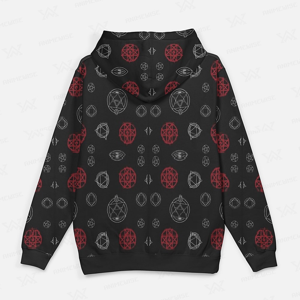 Fullmetal Alchemist Patterns All Over Print Hoodie