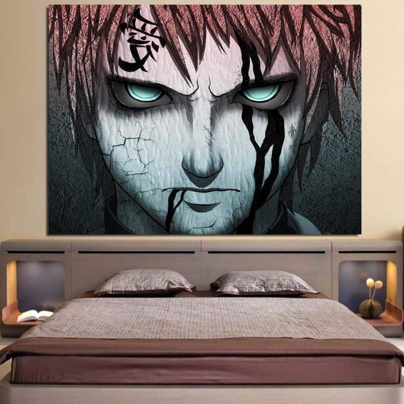 Gaara Naruto 3D Printed Naruto Canvas-Naruto-Canvas,Naruto,Pink,Sand Gaara,White