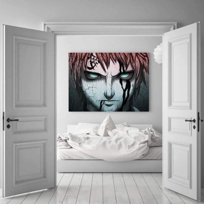 Gaara Naruto 3D Printed Naruto Canvas-Naruto-Canvas,Naruto,Pink,Sand Gaara,White