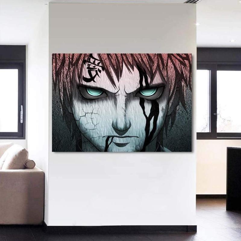 Gaara Naruto 3D Printed Naruto Canvas-Naruto-Canvas,Naruto,Pink,Sand Gaara,White