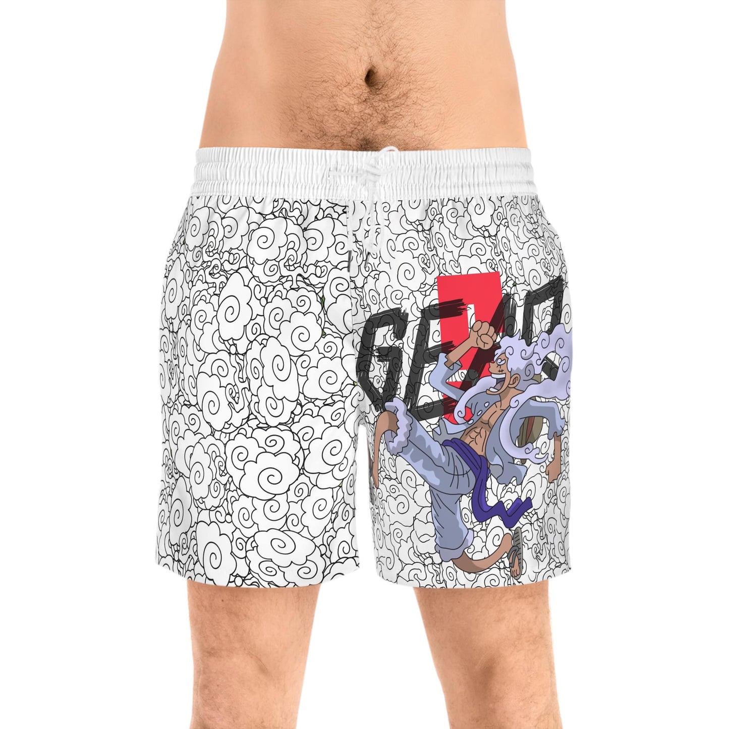 Gear 5 Luffy Nika Sun God Joy Boy Swim Shorts