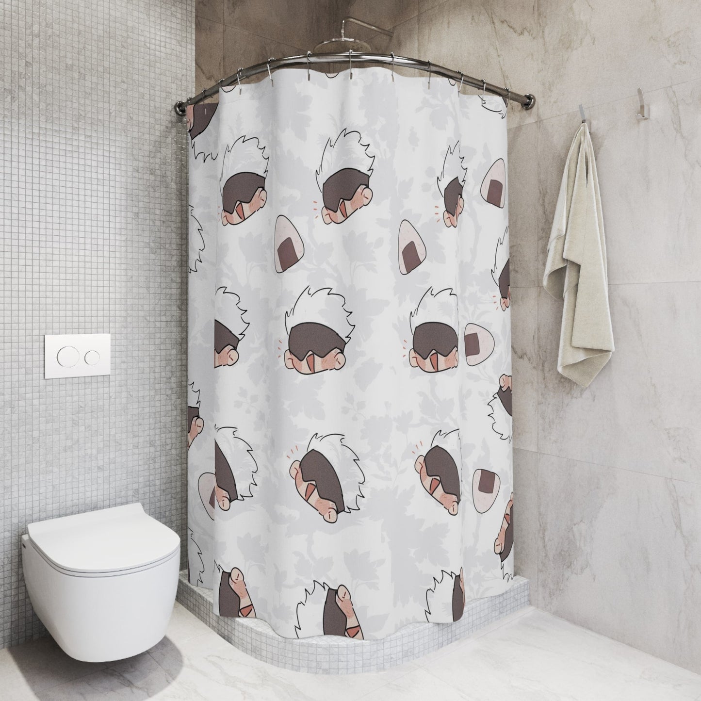Satoru All Over Print Cute Jujutsu Kaisen Shower Curtains