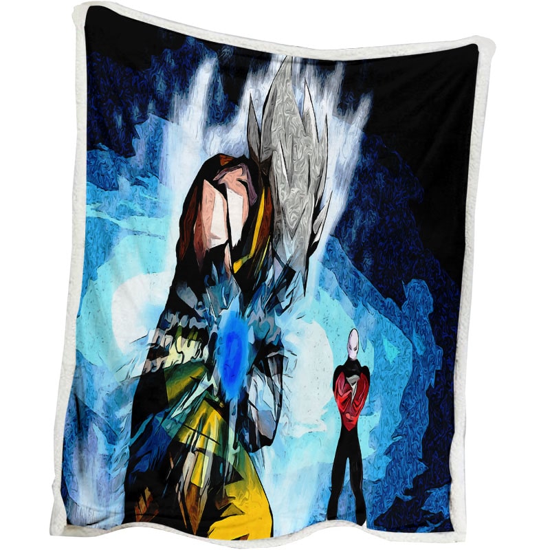 Dragon Ball Goku Jiren Saiyan Art Double Brushed Blanket