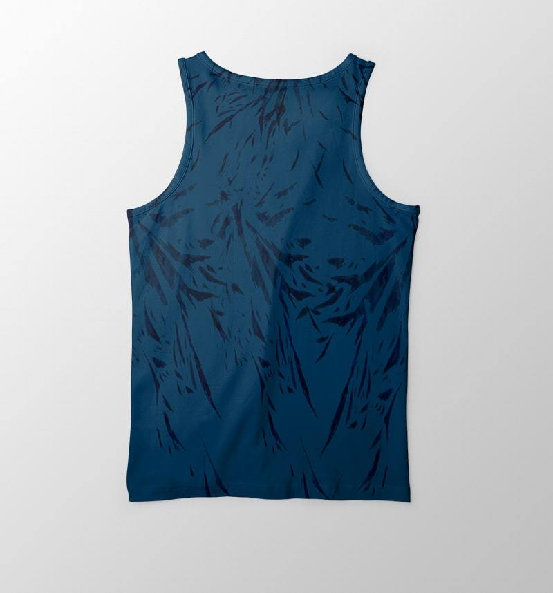 Haikyu Color Splatter Self Embossed Ti Dye Look Vest Tank Top
