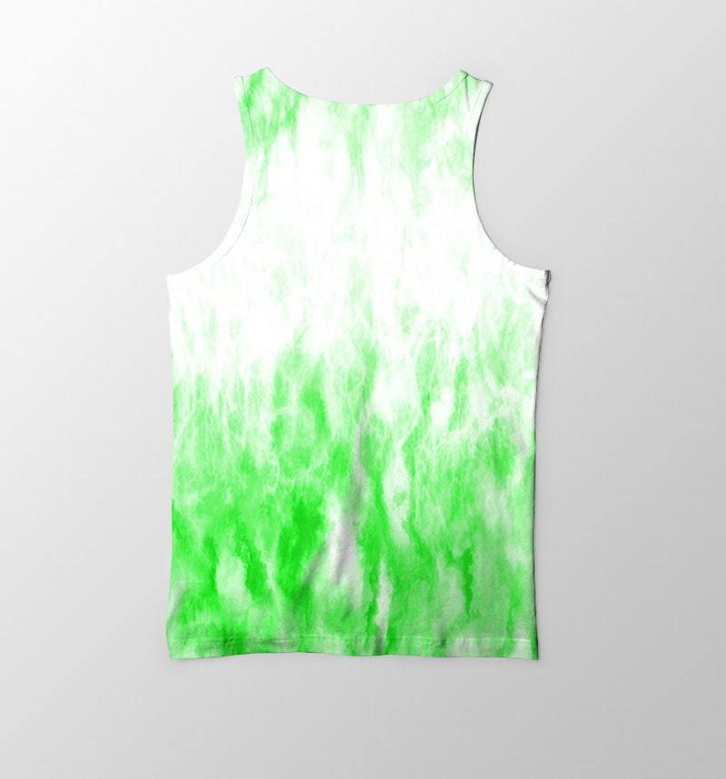 Haikyuu Green Splatter Abstract Premium Brushed Haikyuu Tank Top