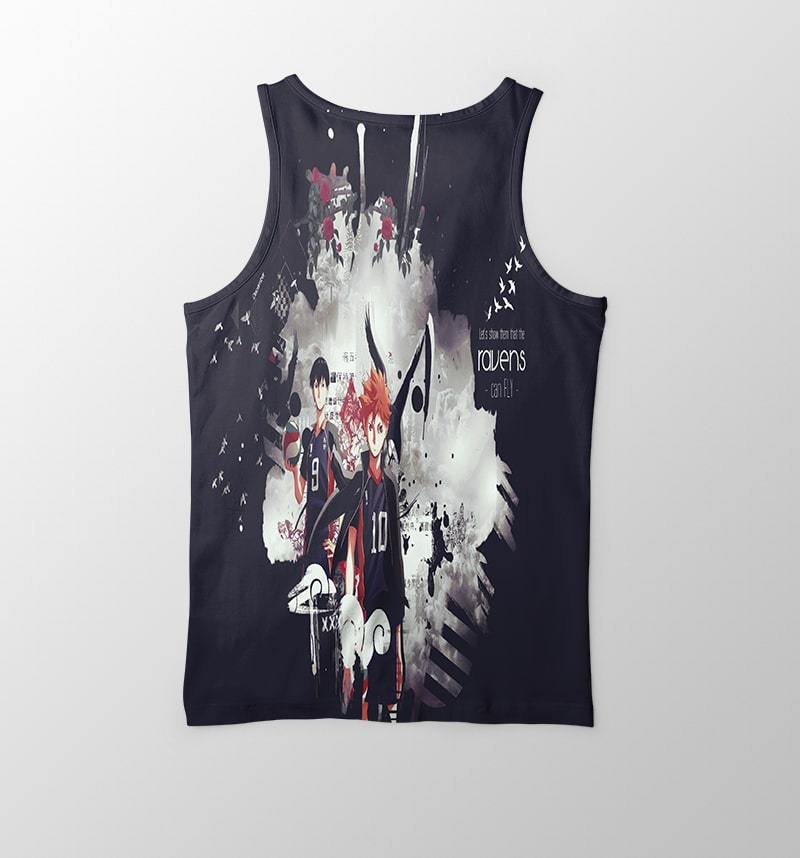 Haikyuu Ravens Can Fly Volleyball Haikyuu Tank Top