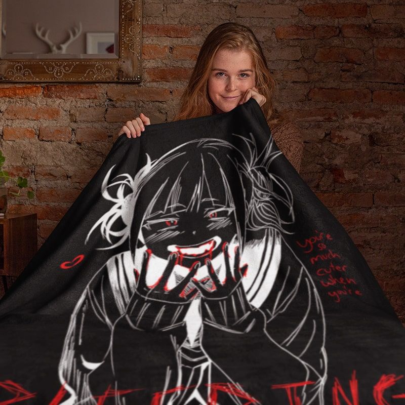 Himoko Toga Crazy Drak Brushed My Hero Academia Blanket-My Hero Academia-Blanket,My Hero Academia,My Hero Academia Blanket