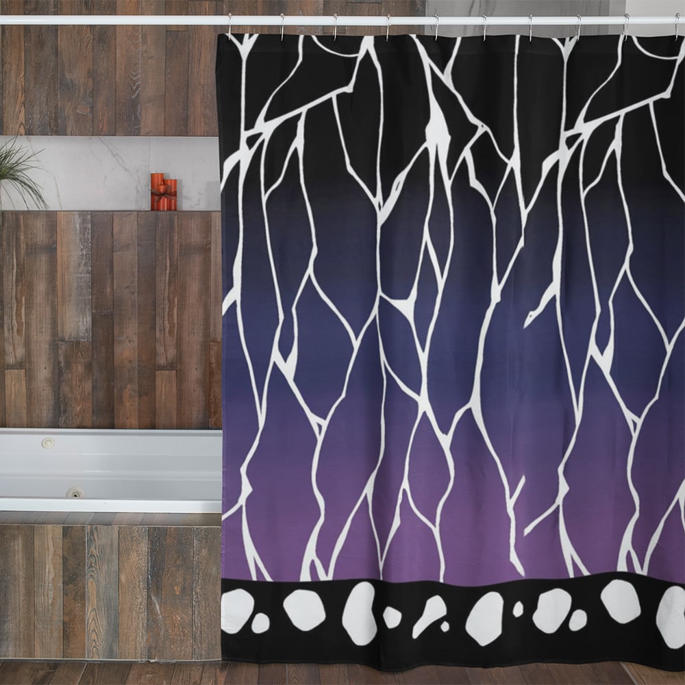 Kochou Shinobu Demon Slayer Insect Pillar Shower Curtains