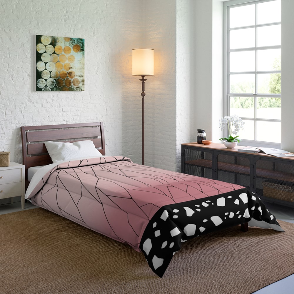 Demon Slayer kochou Shinobu Hashira Pattern Comforter Set