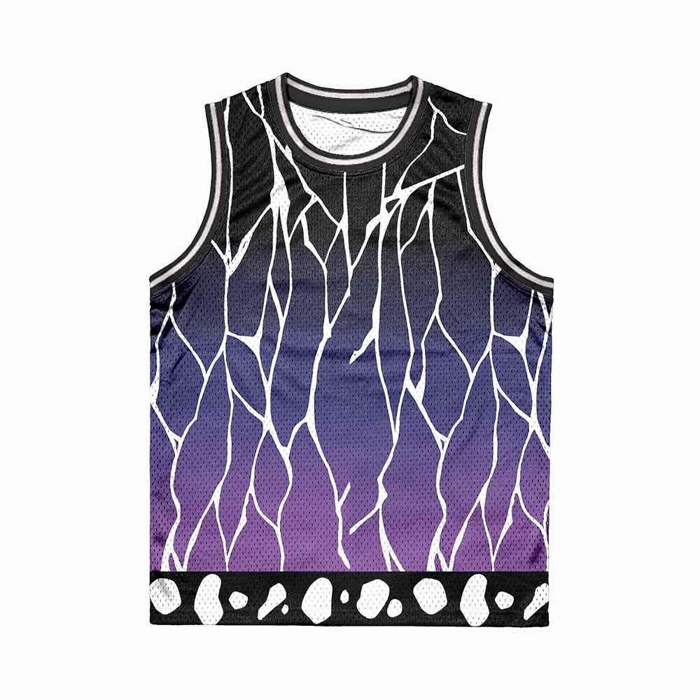 Insect Pillar Dark Pattern Basketball Jersey