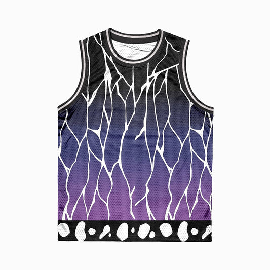 Insect Pillar Dark Pattern Basketball Jersey