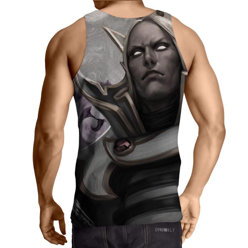 Invoker Black And White 3D Printed Invoker Tank Top