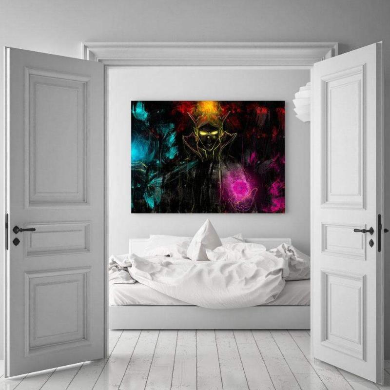 Invoker Black Style 3D Printed Canvas