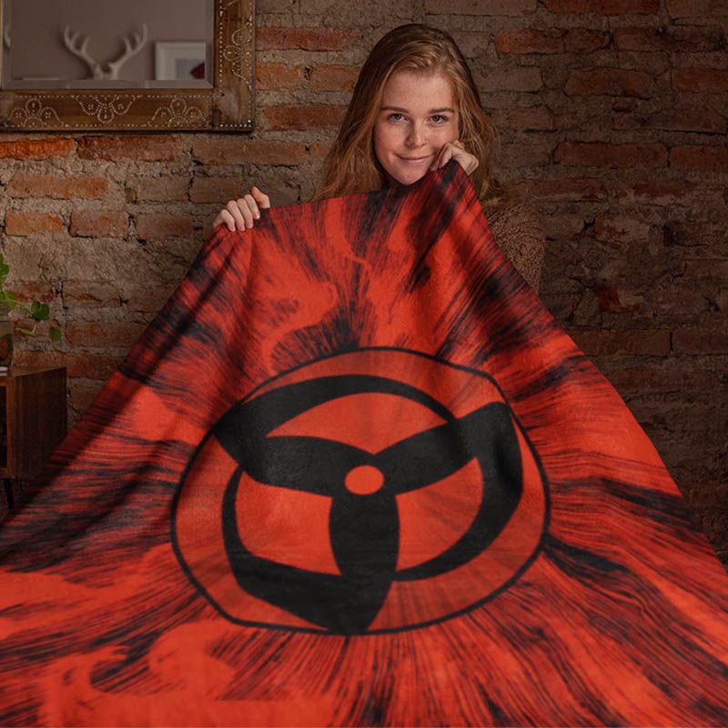 Itachi Uchiha Sharingan Embossed Naruto Throw Blanket-Blanket-Blanket,Itachi Uchiha,Naruto,Naruto Blanket,Naruto Shippuden