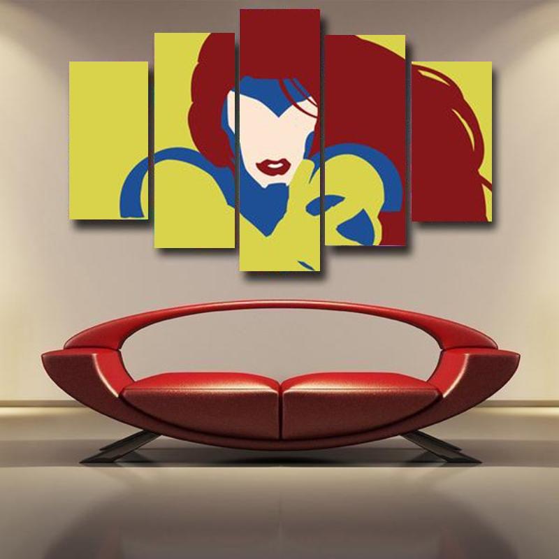 Jean Grey Canvas 3D Printed
