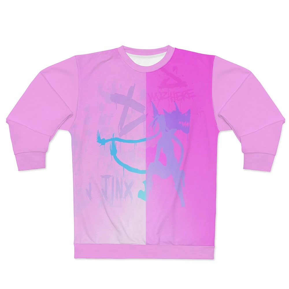 Jinx Color Overlap Arcane Sweatshirt