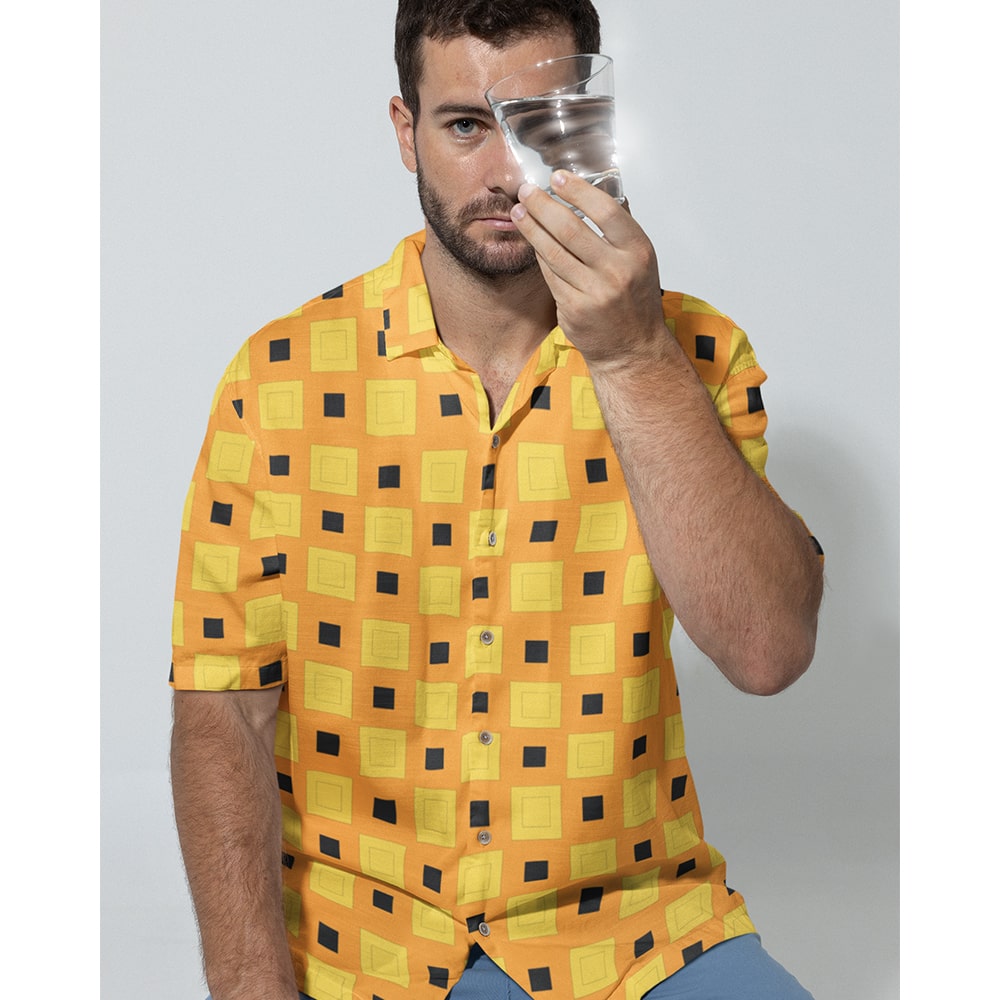 JoJo Uno Arancia JJBA Pattern Hawaiian Shirt