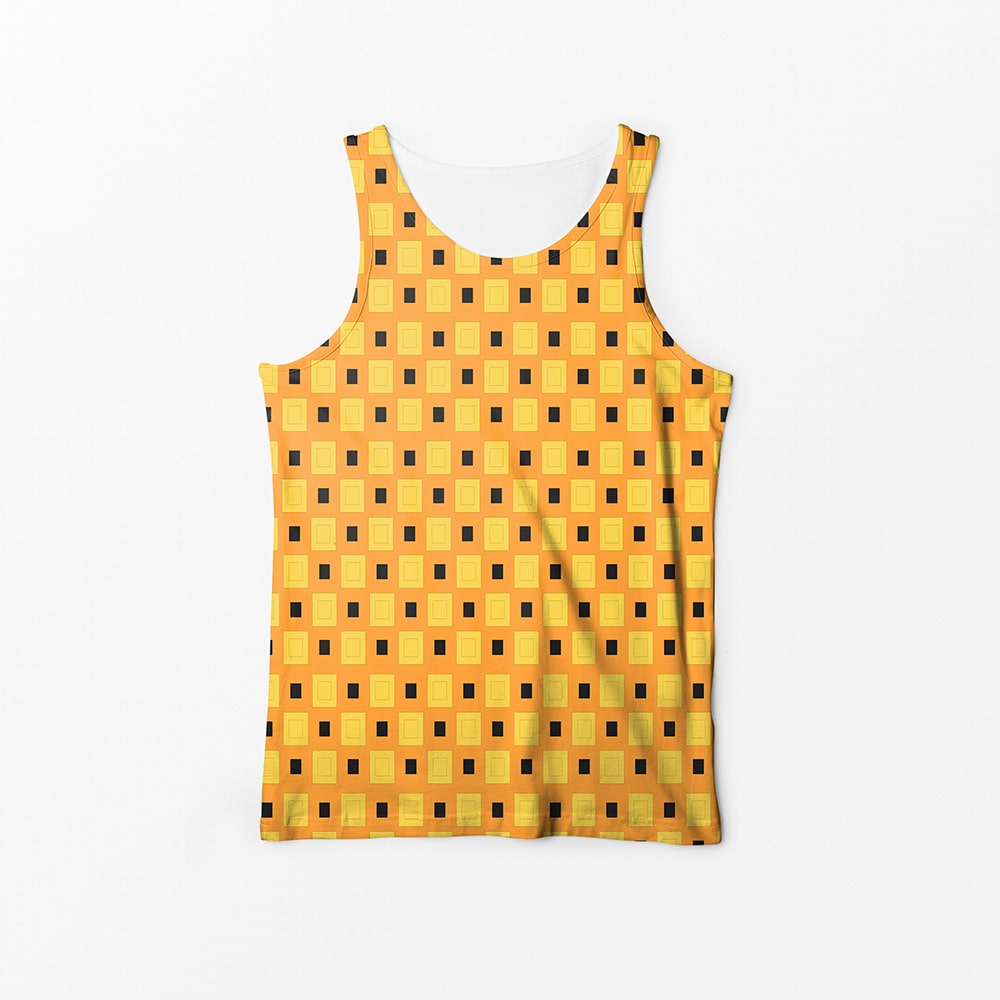 JoJo Narancia Yellow Black Pattern Tank Top