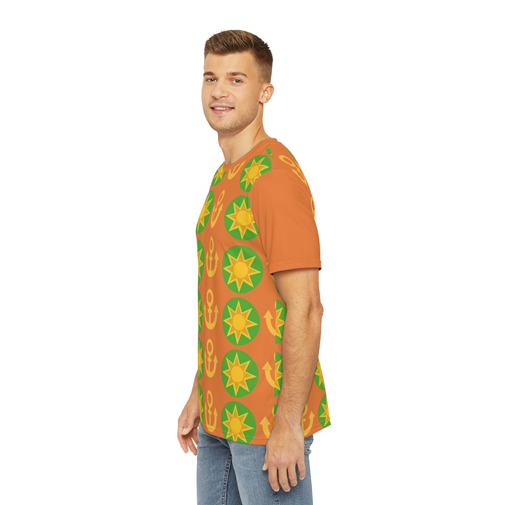 JoJo's Bizarre Adventure Jotsuke Higashikata Emblem Pattern T-Shirt