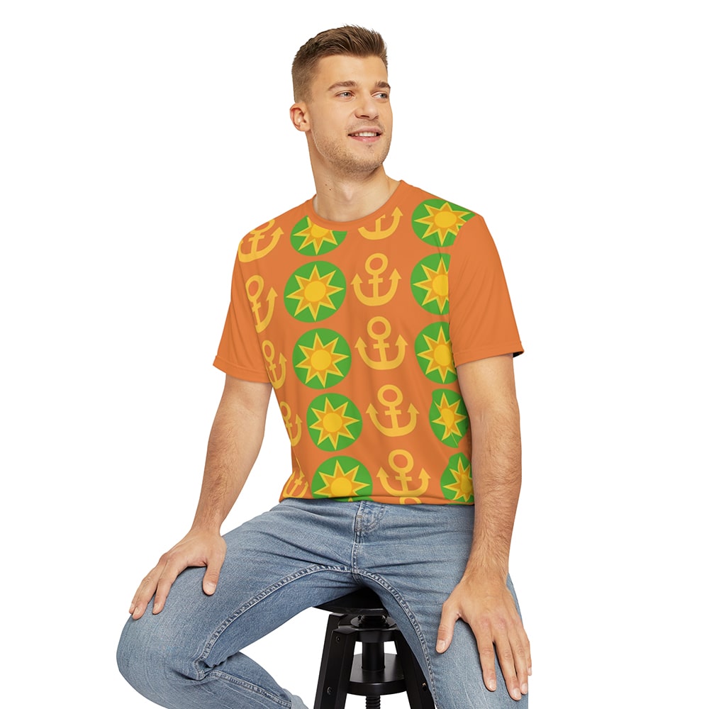 JoJo's Bizarre Adventure Jotsuke Higashikata Emblem Pattern T-Shirt