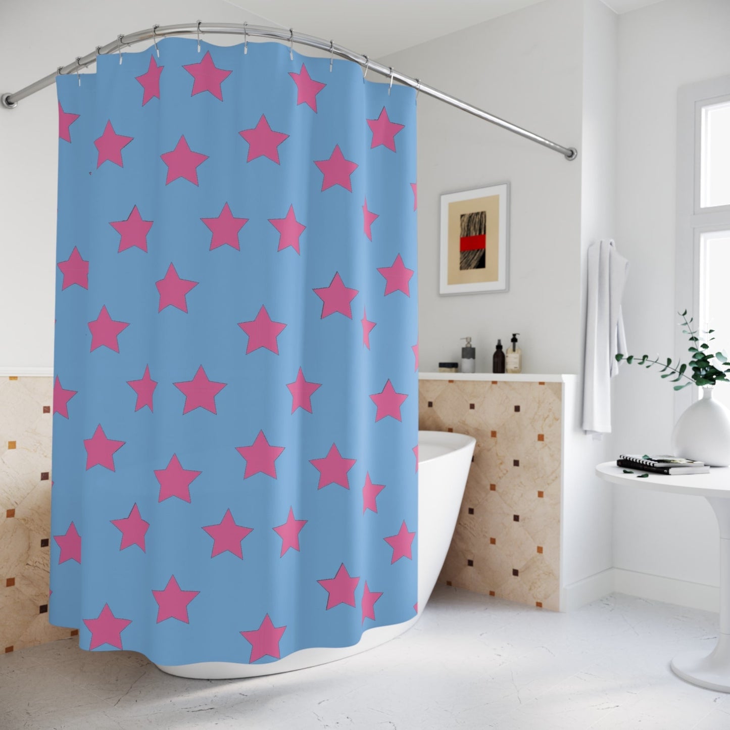 Johnny Joestar Pattern JoJo's Bizarre Adventure Pattern Shower Curtains