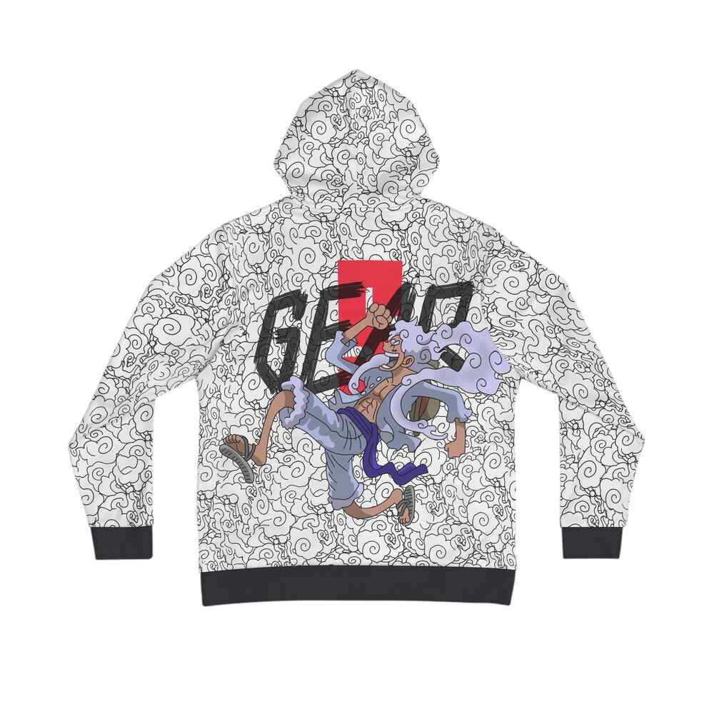 One Piece Luffy Gear 5 Nika Sun God Pullover Hoodie