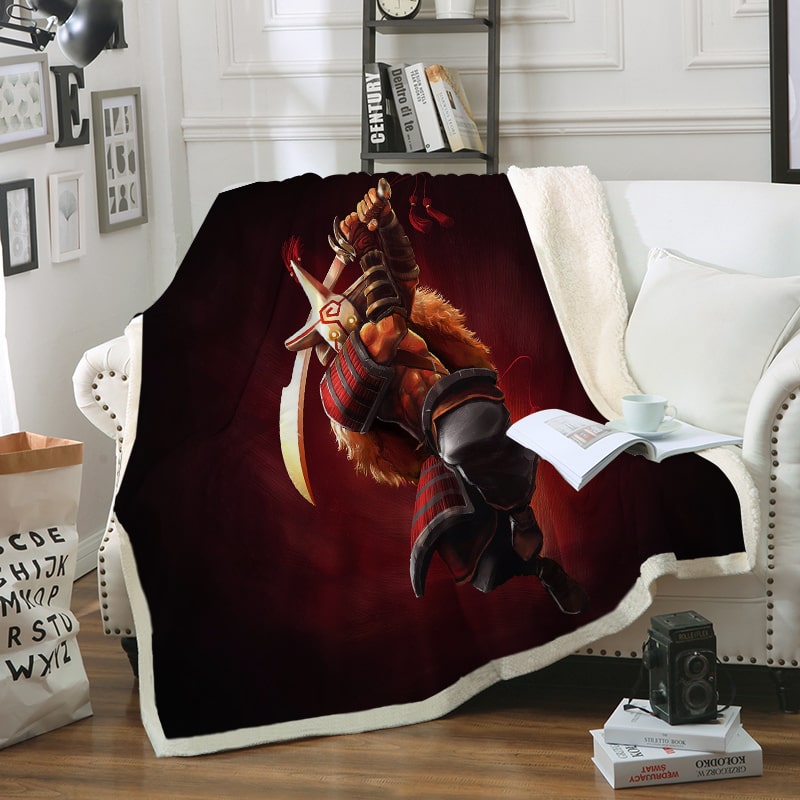 Juggernaut All Attack Dota Attack Embossed Blanket