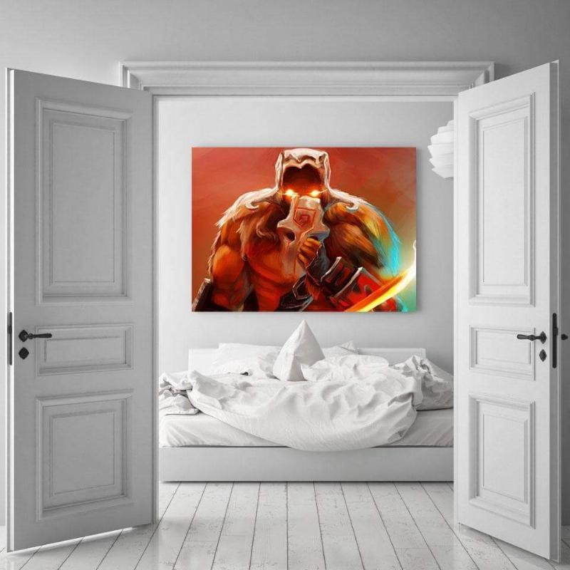 Juggernaut Red Angry Style Canvas