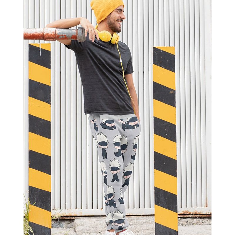 Jujtsu kaisen Chibi Art all Over Brushed Sweatpants Joggers-Joggers-Activewear,Joggers,Jujutsu Kaisen,Jujutsu Kaisen Joggers,Sweatpants