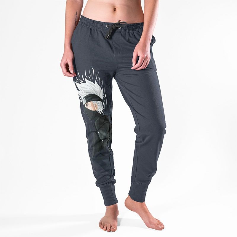 Kakashi Hatake Brushed Naruto Sweatpants Joggers-Joggers-Activewear,Joggers,Kakashi Hatake,Naruto,Naruto Joggers,Sweatpants