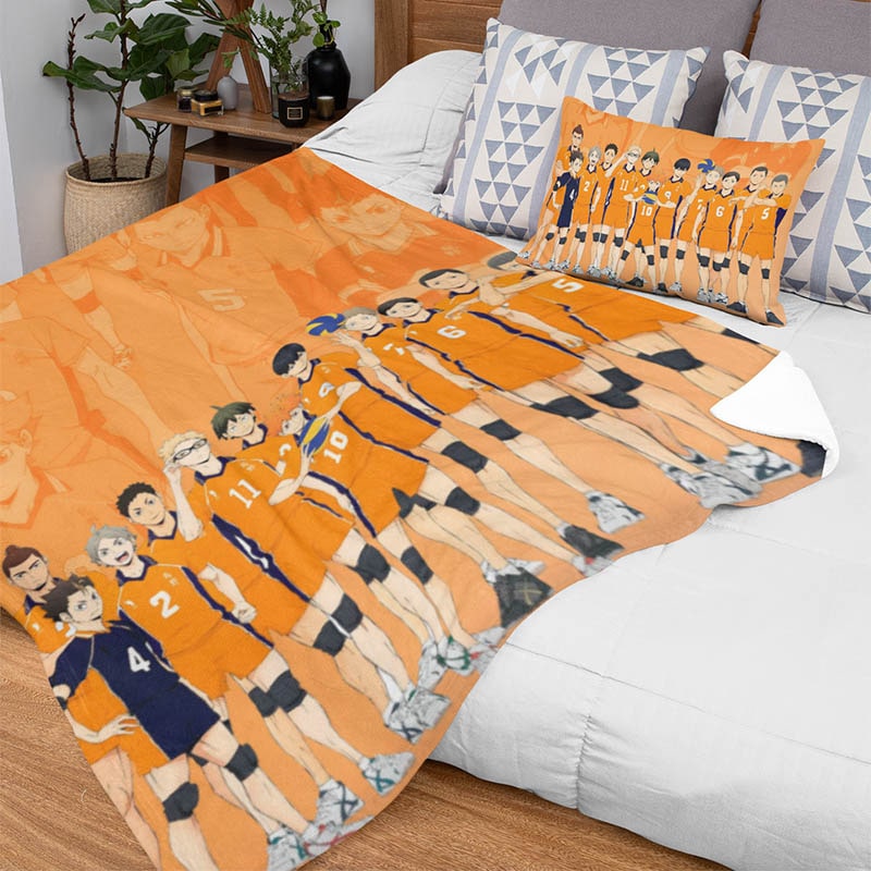 Karasuno All stars Print Haikyuu Throw Blanket