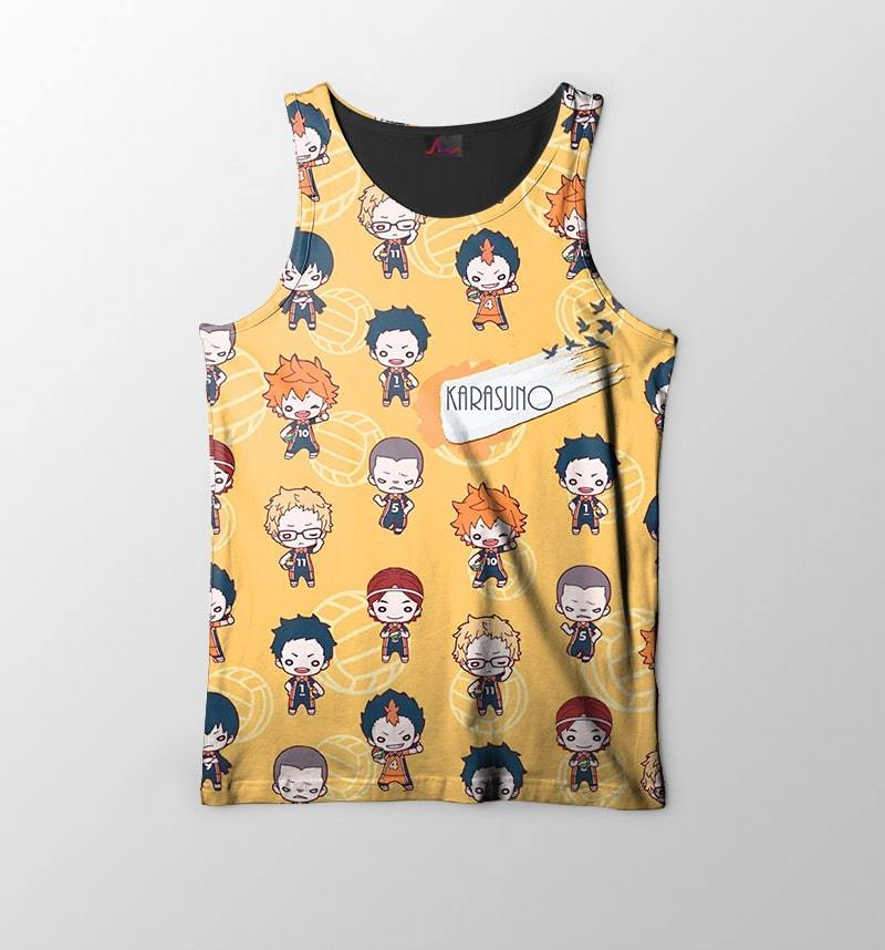 Karuasuna Vollyball Brushed Team Haikyuu Tank Top
