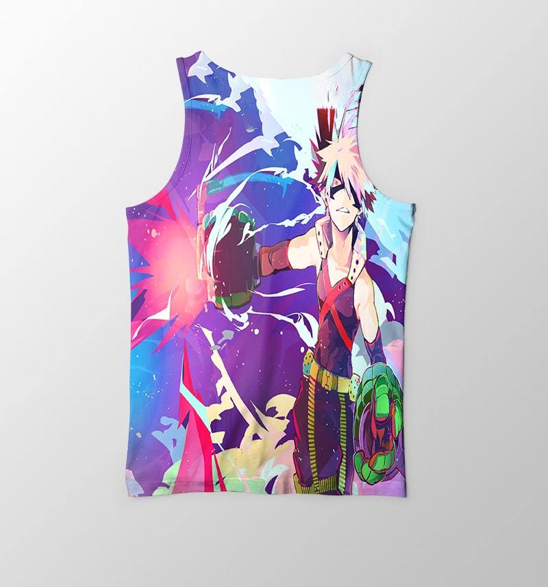 My Hero Academia Colorful Cool BNHA Katsuki Bakugou Tank Top-My Hero Academia-meta-size-chart-tank-top-size-chart,My Hero Academia,Tank Tops,Vest