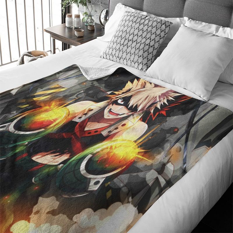 Katsuki Bakugou Ultra Soft Solid My Hero Academia Blanket-My Hero Academia-Blanket,My Hero Academia,My Hero Academia Blanket