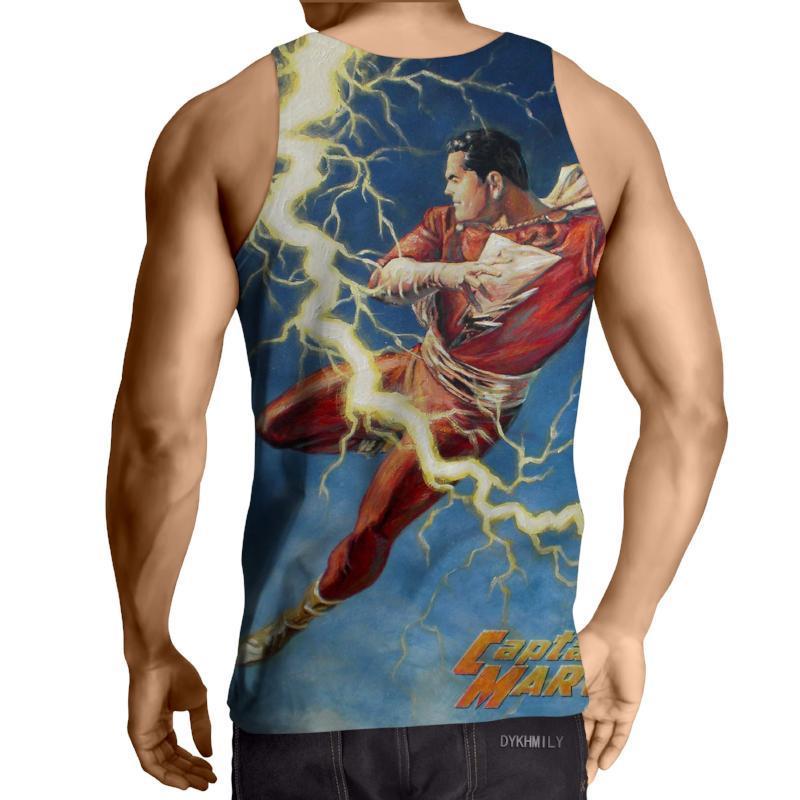 Shazam Kicking 3D Printed Shazam Tank Top