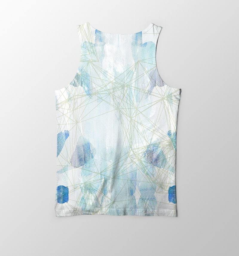 Sword Art Online Kirito Yuuki Premium Paint Splatter Threads SAO Tank Top