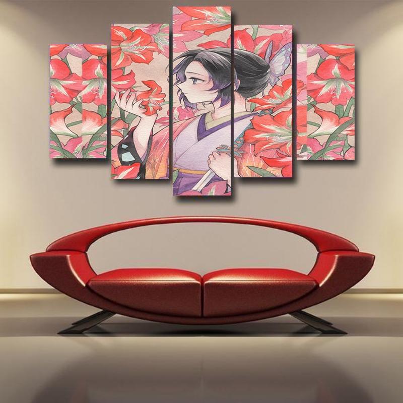 Kochou Shinobu Floral Spring Demon Slayer: Kimetsu no Yaiba 3D Canvas-Demon Slayer-Canvas,Demon Slayer,Demon Slayer Kimetsu no Yaiba,Kochou Shinobu